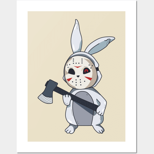 Evil Bunny Wall Art by Horrible Bunny